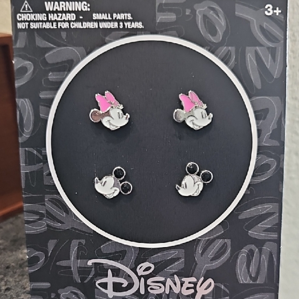 Disney Pink and Black Minnie Mouse Jewelry